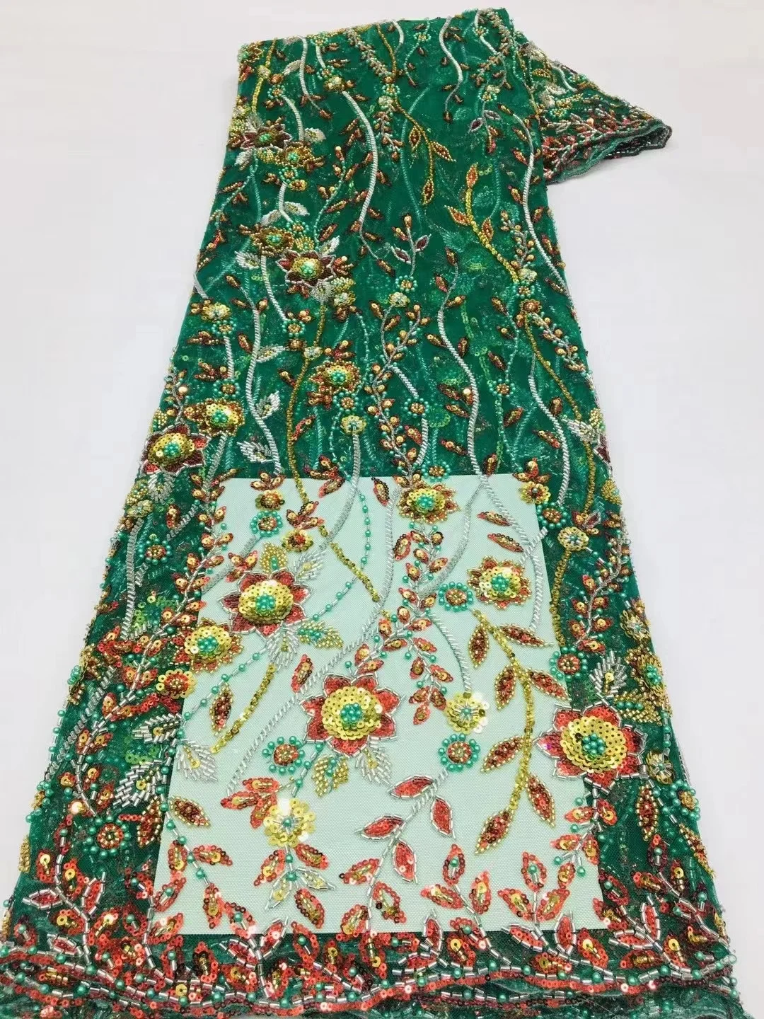Green Luxury Beaded Tube Embroidery Lace Fabric Wedding Dress High Quality Mesh Material French Swiss Sequins Tulle African
Green Luxury Beaded Tube Embroidery Lace Fabric Wedding Dress High Quality Mesh Material French Swiss Sequins Tulle African