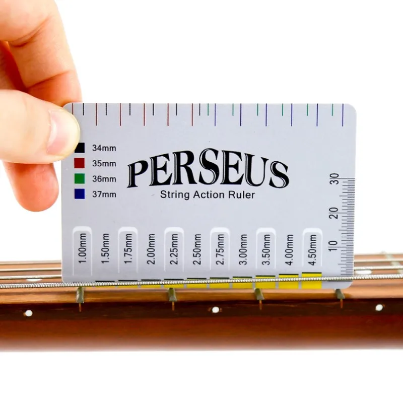Acoustic Guitar Measuring Ruler Guitar String Height Gauge Ruler Card Luthier Tool for Electric/Classic Guitar Bass
Acoustic Guitar Measuring Ruler Guitar String Height Gauge Ruler Card Luthier Tool for Electric/Classic Guitar Bass