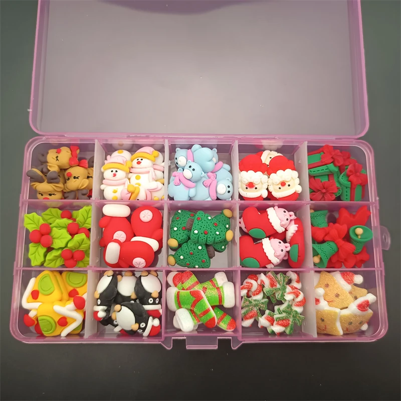 60pcs/120pcs Christmas Kawaii Nail Resin Accessories 3D Mixed Design Cartoon Gummy Bear/Candy Assorted Nail Art Charm Decoration 
60pcs/120pcs Christmas Kawaii Nail Resin Accessories 3D Mixed Design Cartoon Gummy Bear/Candy Assorted Nail Art Charm Decoration