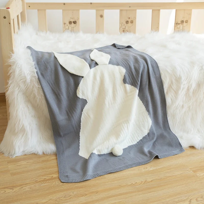 Long Ear Bunny Knitted Baby Blanket 73*108CM Soft Newborn Swaddle Wrap Kids Playing Mat Sleepsack Bed Sleeping Covers
Long Ear Bunny Knitted Baby Blanket 73*108CM Soft Newborn Swaddle Wrap Kids Playing Mat Sleepsack Bed Sleeping Covers