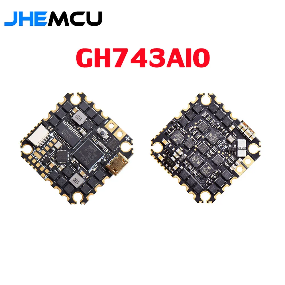 JHEMCU GH743AIO MPU6000 H743 OSD Dual BEC Flight Controller BLHELIS 40A 4in1 ESC 3-6S 30X30mm for RC FPV Racing Drones
JHEMCU GH743AIO MPU6000 H743 OSD Dual BEC Flight Controller BLHELIS 40A 4in1 ESC 3-6S 30X30mm for RC FPV Racing Drones