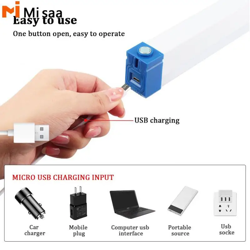 Work Light Multi-function Portable Rechargeable Waterproof Long Strip Indoor Outdoor Lighting For Camping Night Market Stall Usb
Work Light Multi-function Portable Rechargeable Waterproof Long Strip Indoor Outdoor Lighting For Camping Night Market Stall Usb