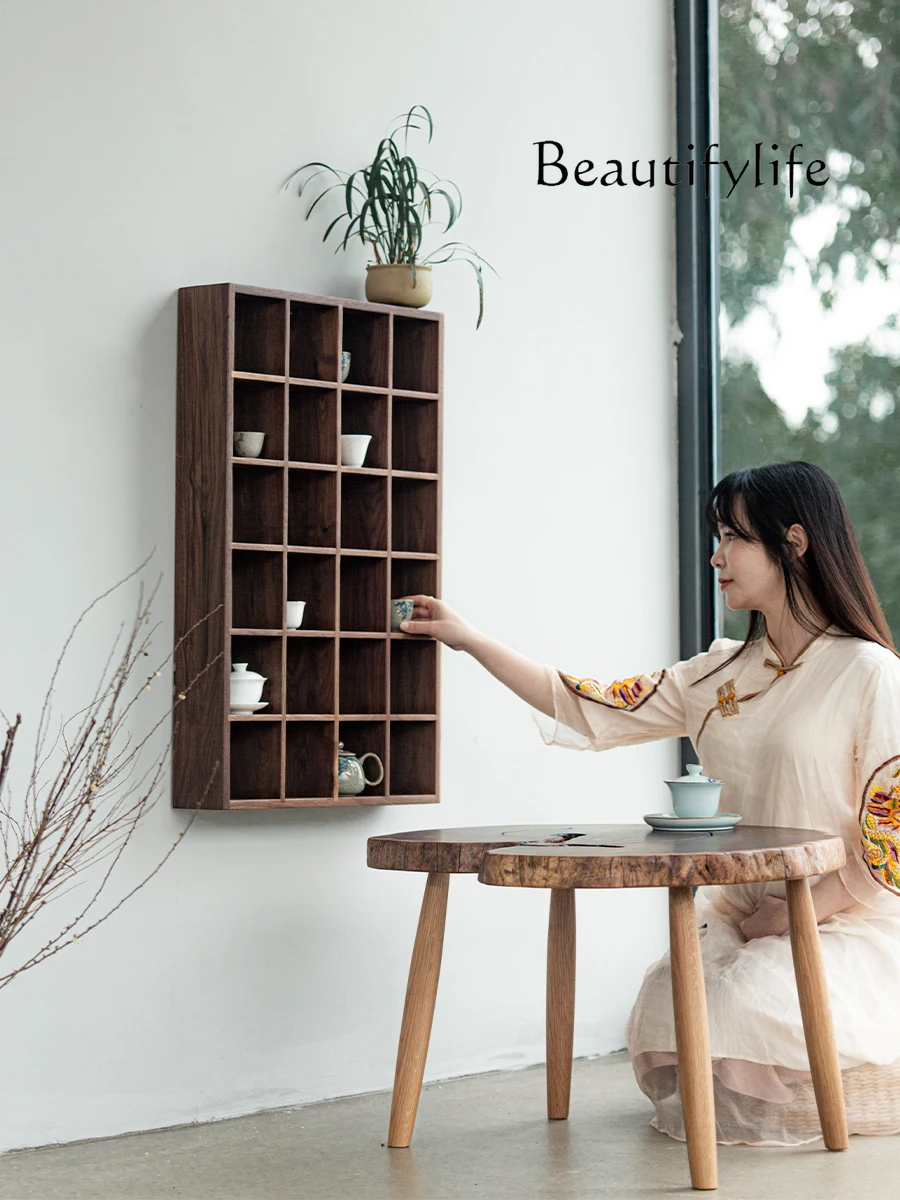 Antique Shelf Solid Wood Chinese Style Small Duobao Pavilion Wall-Mounted Cup Holder
Antique Shelf Solid Wood Chinese Style Small Duobao Pavilion Wall-Mounted Cup Holder