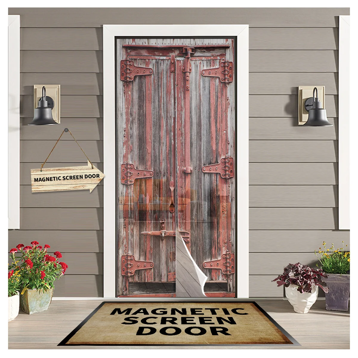 Wooden Door Paint Retro Magnetic Curtain Anti Mosquito Net Door Window Screen Insect Mesh Kitchen Door Curtain
Wooden Door Paint Retro Magnetic Curtain Anti Mosquito Net Door Window Screen Insect Mesh Kitchen Door Curtain