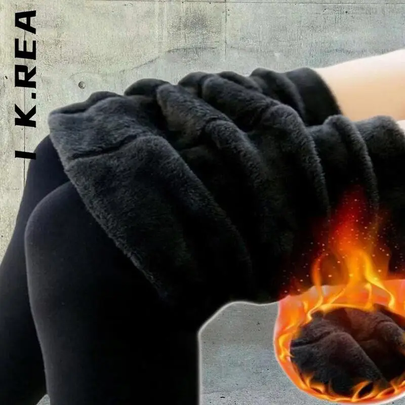 I K.Rea Casual Legging High Elastic Winter Leggings Knitting Velvet Thicken Lady's Warm Black Pants Skinny Pants Women Leggings
I K.Rea Casual Legging High Elastic Winter Leggings Knitting Velvet Thicken Lady's Warm Black Pants Skinny Pants Women Leggings