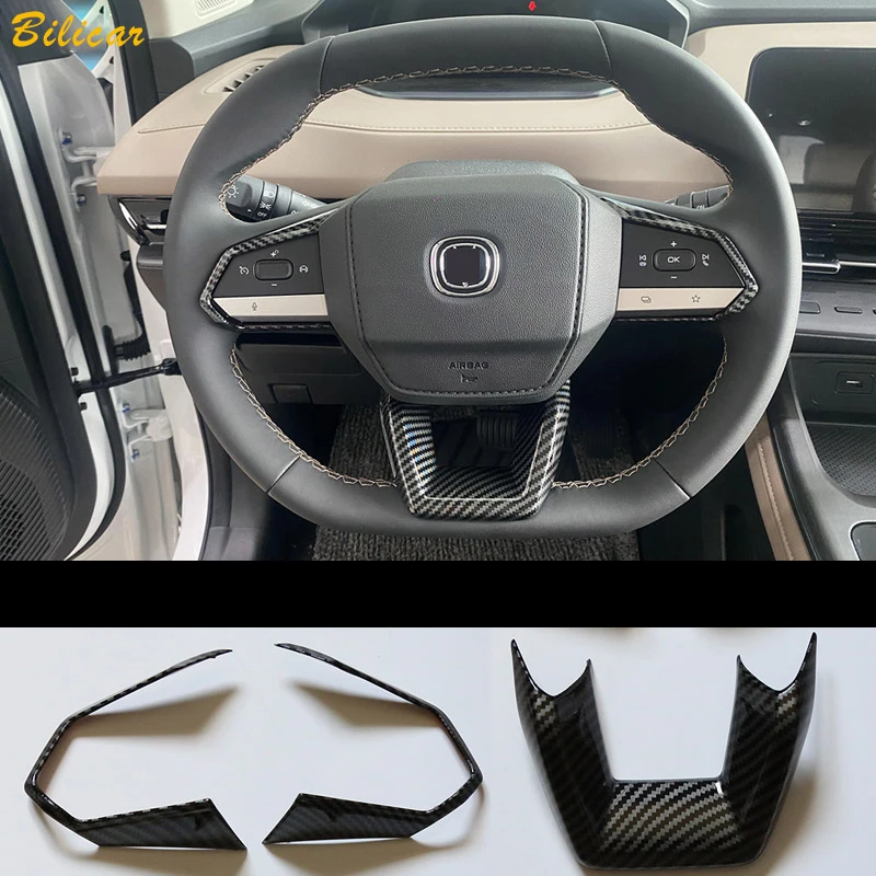 

for Changan UNI-V UNIV 2022 2023 Car Steering Wheel Panel Protective Sticker Trim Button Frame Cover Interior Accessories