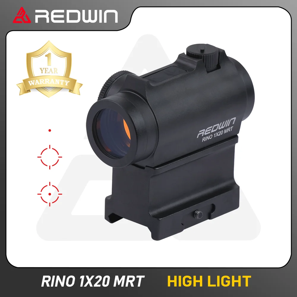 Red Win Rino 1x20 MRT Red Dot Super LED Multi Reticle 12 Levels Illumination 1 MOA Cap Adjust Red Dot Sight fit for AR Platform
Red Win Rino 1x20 MRT Red Dot Super LED Multi Reticle 12 Levels Illumination 1 MOA Cap Adjust Red Dot Sight fit for AR Platform