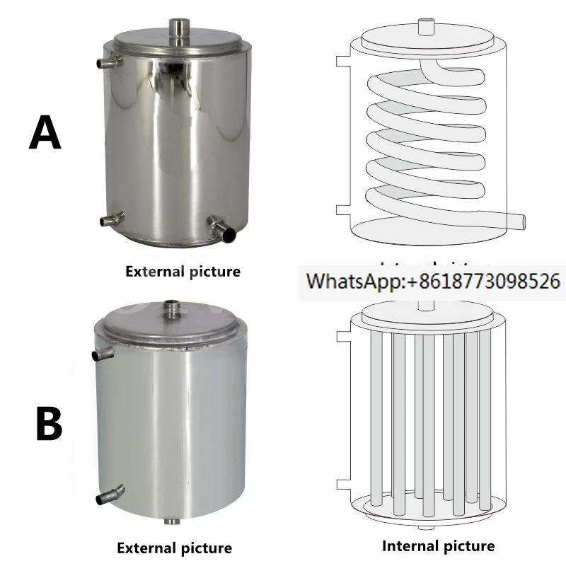 Penukar Panas Spiral Pendingin Baja Tahan Karat 6L Alat Distilasi Penukar Air Panas Dingin Penukar Panas Kondensasi
Penukar Panas Spiral Pendingin Baja Tahan Karat 6L Alat Distilasi Penukar Air Panas Dingin Penukar Panas Kondensasi