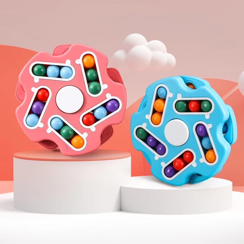 Children Intelligence Puzzles Game Rotating Magic Bean Fingertip Toy Learning Cube Stress Relief Toys for Kids Relieve Game
Children Intelligence Puzzles Game Rotating Magic Bean Fingertip Toy Learning Cube Stress Relief Toys for Kids Relieve Game