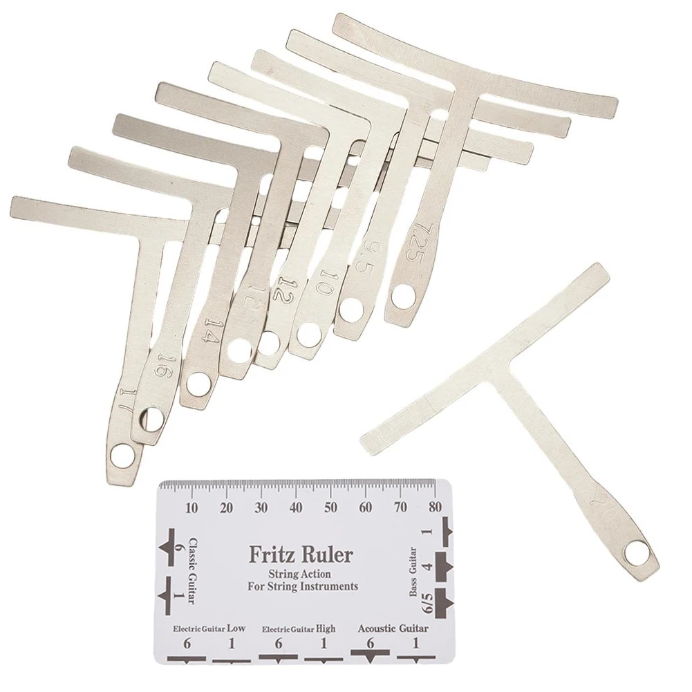 3.5 X 2.0 In/8.9 X 5.1 Cm Guitar String Height Ruler Guitar T-shaped Rulers Set Stainless Steel Hot Sale Silver Useful Brand New
3.5 X 2.0 In/8.9 X 5.1 Cm Guitar String Height Ruler Guitar T-shaped Rulers Set Stainless Steel Hot Sale Silver Useful Brand New