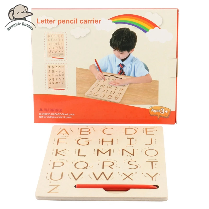 Montessori Toy For Preschool 3 4 5 Years Old Kids Learning Wooden Letters Practicing Board Double-Sided Alphabet Tracing Tool
Montessori Toy For Preschool 3 4 5 Years Old Kids Learning Wooden Letters Practicing Board Double-Sided Alphabet Tracing Tool