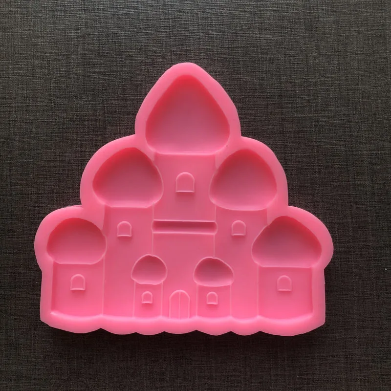 

Princess Castle Fondant Mould DIY Chocolate Silicone Cake Decoration Gypsum Epoxy Mold