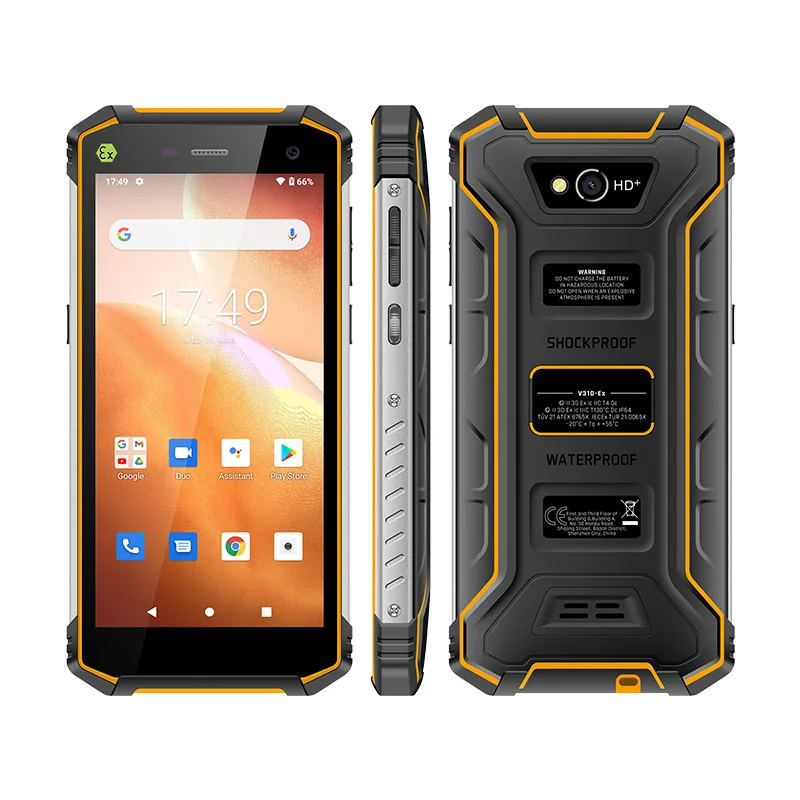 V31D-EX ATEX Certificate Explosion Proof Android11 Rugged Smartphone II Zone Dual Sim Mobile Phone
V31D-EX ATEX Certificate Explosion Proof Android11 Rugged Smartphone II Zone Dual Sim Mobile Phone