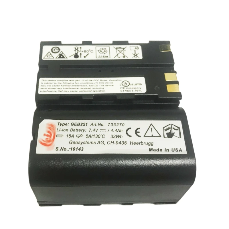 5pcs NEW GEB221 Li Ion Battery For TS02 TS06 TS09 TPS1200 Total Stations GPS Free shipping
5pcs NEW GEB221 Li Ion Battery For TS02 TS06 TS09 TPS1200 Total Stations GPS Free shipping