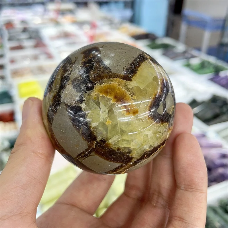 Шар Хрустальный из натурального септария, 6 см 
Шар Хрустальный из натурального септария, 6 см