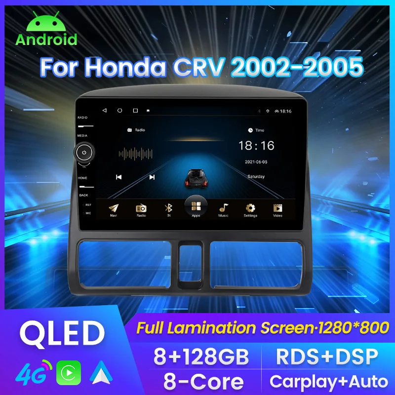 QLED Screen Car Radio For Honda CR-V CRV 2 2001 - 2006 Multimedia Video Player Navigation GPS For Carplay Android auto No 2din
QLED Screen Car Radio For Honda CR-V CRV 2 2001 - 2006 Multimedia Video Player Navigation GPS For Carplay Android auto No 2din