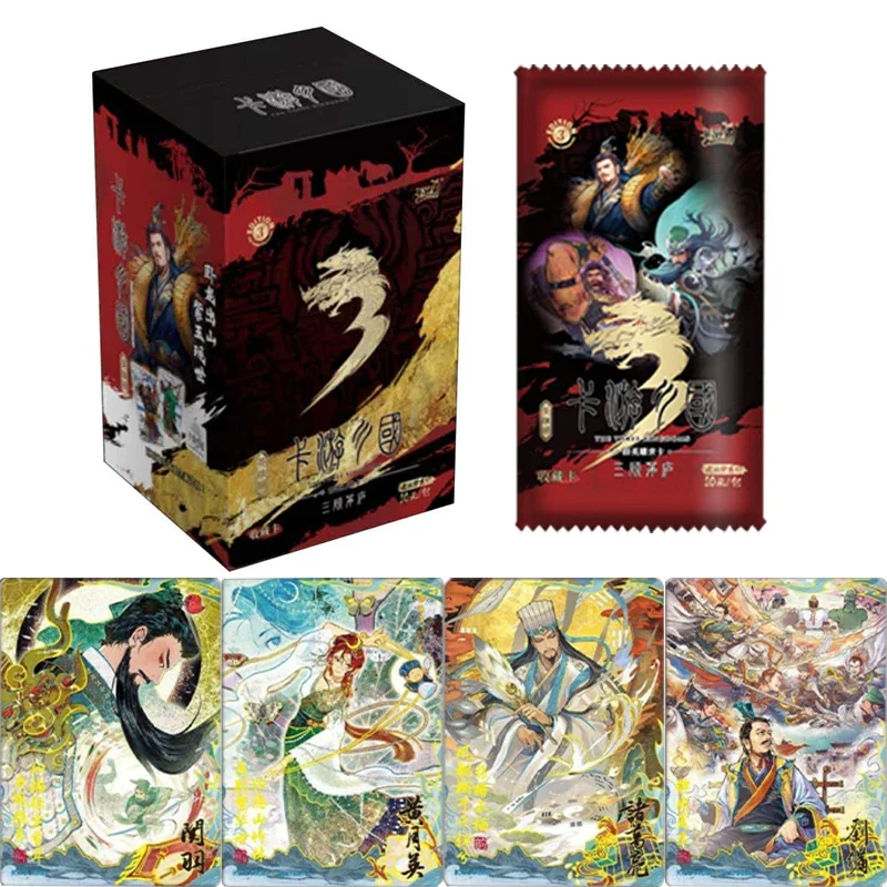 

KAYOU Original New Three Kingdoms Cards Zhuge Liang Guan Yu Zhao Yun Cao Cao Liu Bei Rare Hero Collection Cards Gifts