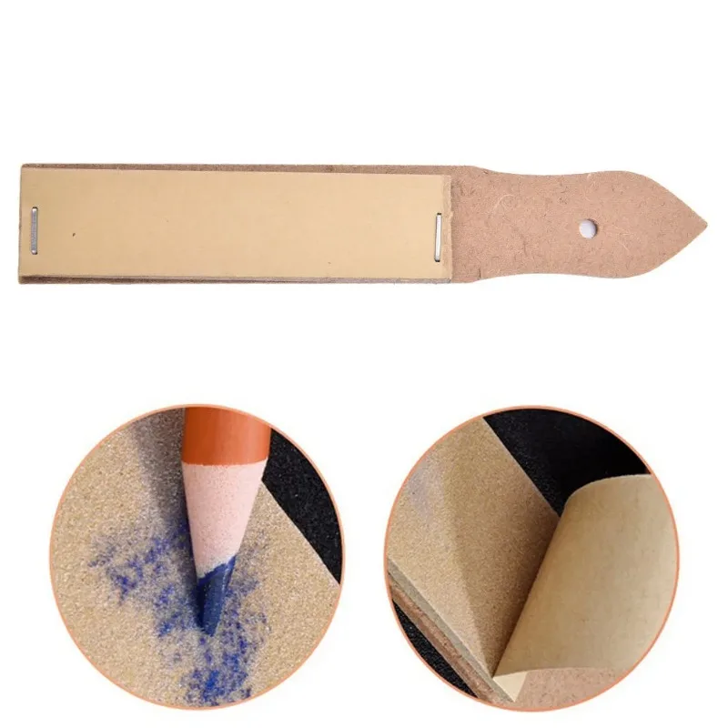 

1/2/3Pcs Sandpaper Pointer Tools for Artist Sketch Charcoal Pencil Sharpening Art Drawing Supplies Grinding Sandpaper for Pencil