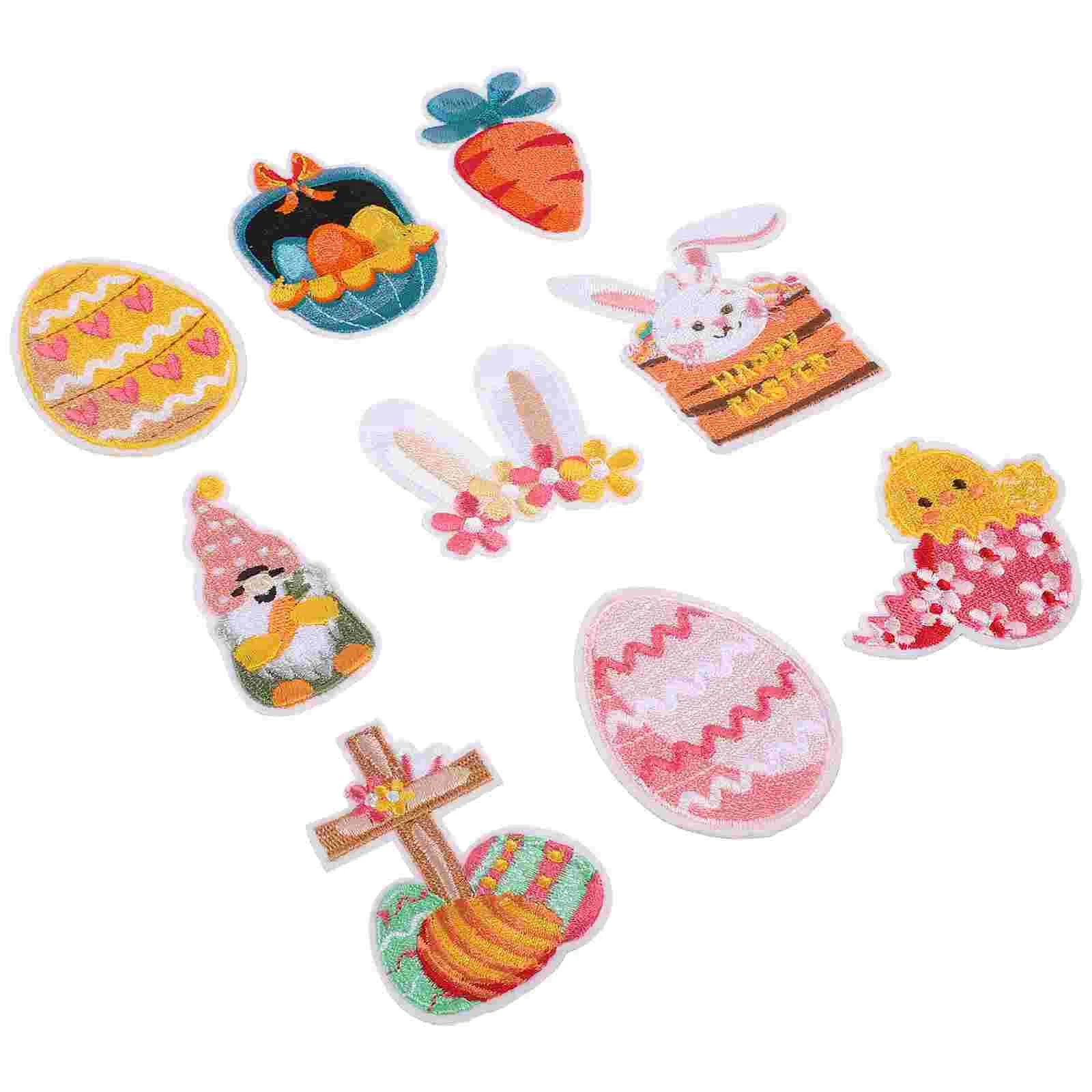 9 Pcs Easter Egg Cloth Stickers DIY Repair Patches Iron Embroidery Ornament Kit Replaceable Fabric for Girls Hat Child
9 Pcs Easter Egg Cloth Stickers DIY Repair Patches Iron Embroidery Ornament Kit Replaceable Fabric for Girls Hat Child