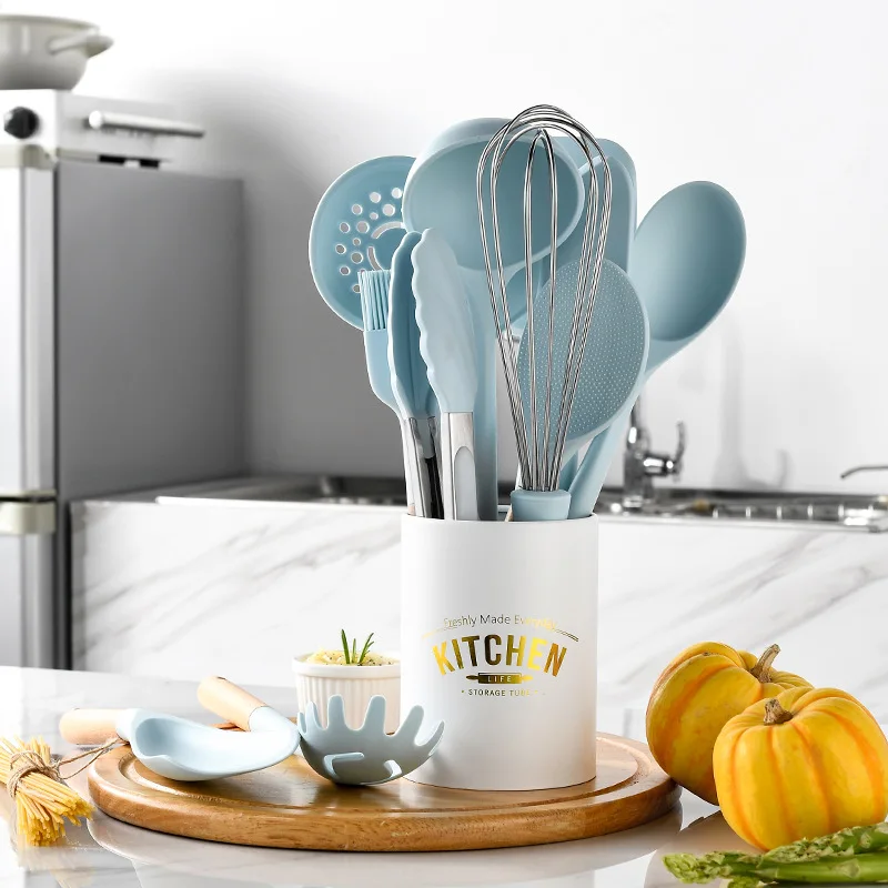 Obelix 8/9/10/13PCS Silicone Kitchen Utensils Sets Heat Resistant Non-Stick Spatula Shovel Wooden Handle Cooking Kitchen Tools
Obelix 8/9/10/13PCS Silicone Kitchen Utensils Sets Heat Resistant Non-Stick Spatula Shovel Wooden Handle Cooking Kitchen Tools
