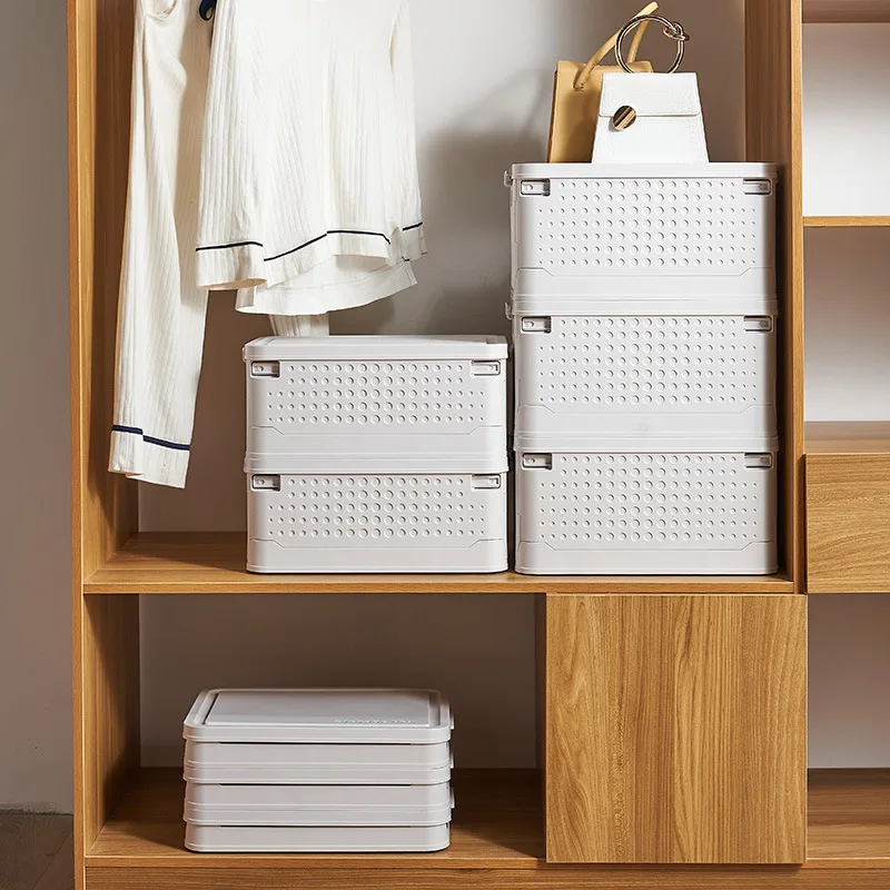 Folding Storage Boxes with Lid Multifunction Foldable Plastic Organizer Closet Organizer Container for Toys Book Car Outdoor
Folding Storage Boxes with Lid Multifunction Foldable Plastic Organizer Closet Organizer Container for Toys Book Car Outdoor