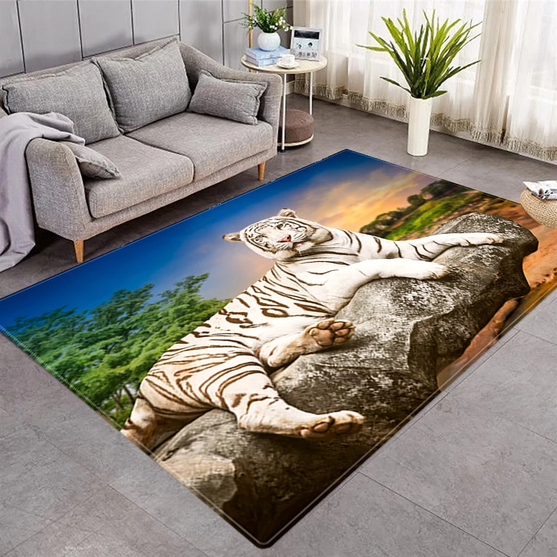 Animal Printed Rugs Household Living Room 3D Color Printing Animal Style Room Decoration Non-slip Washable Small Rug
Animal Printed Rugs Household Living Room 3D Color Printing Animal Style Room Decoration Non-slip Washable Small Rug