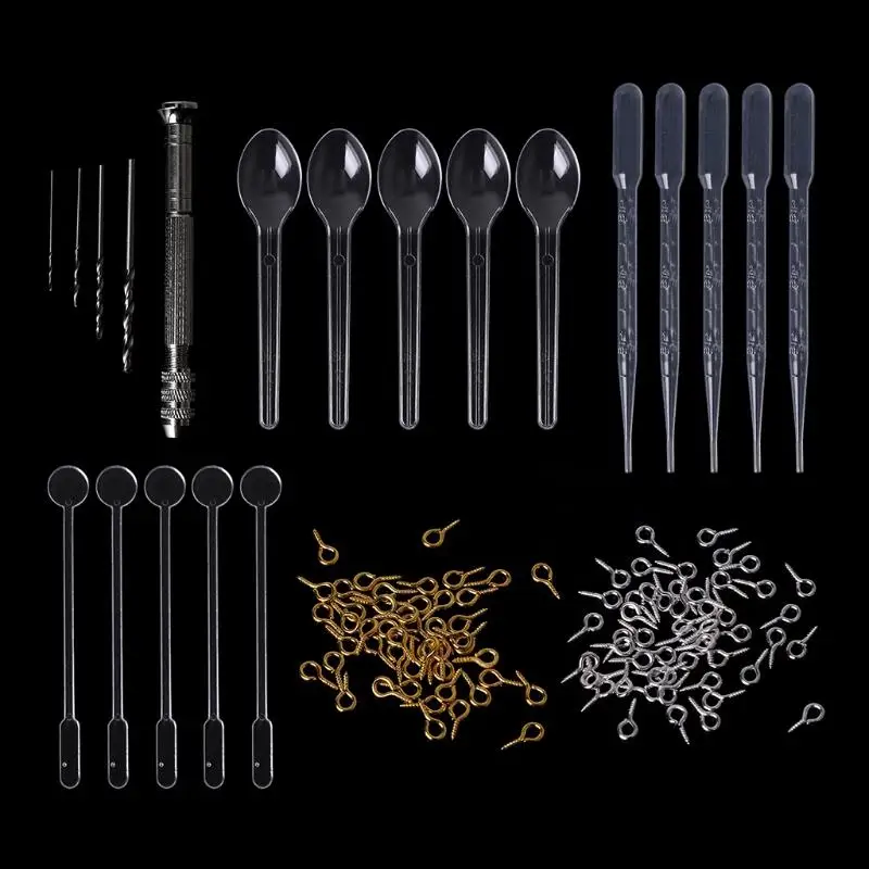 

X5QE 1 комплект, набор из эпоксидной смолы, инструменты для изготовления ювелирных изделий своими руками, сверла, шпильки, P
