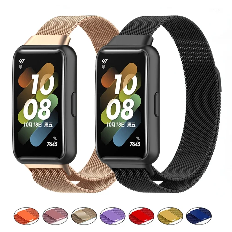 Metal Milanese Magnetic Strap For Huawei Band 7 Stainless steel Soft Bracelet Wristband Belt For Huawei Band 7 Correa Accessory
Metal Milanese Magnetic Strap For Huawei Band 7 Stainless steel Soft Bracelet Wristband Belt For Huawei Band 7 Correa Accessory