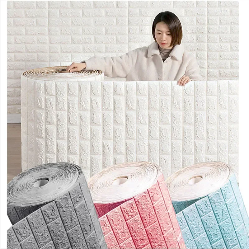 70cm*1m 3D Self-Adhesive Wallpaper Continuous Waterproof Brick Wall Stickers Living Room Bedroom Children's Room Home Decoration
70cm*1m 3D Self-Adhesive Wallpaper Continuous Waterproof Brick Wall Stickers Living Room Bedroom Children's Room Home Decoration