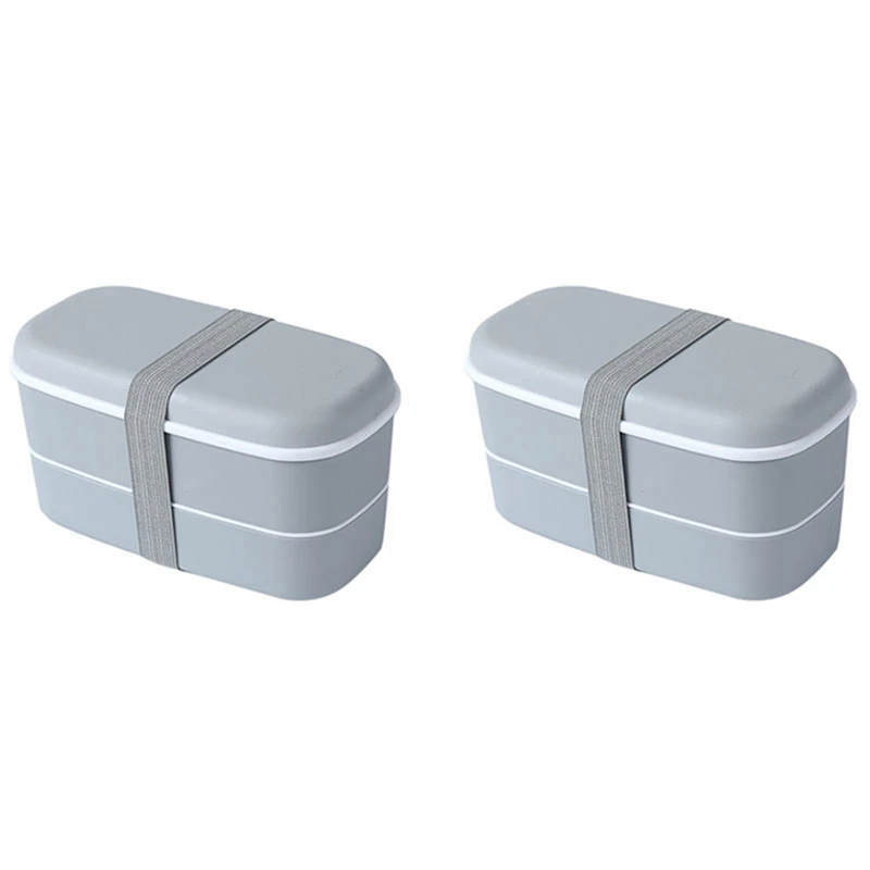 2X Microwavable 2 Layer Lunch Box With Compartments Leakproof Bento Box Insulated Food Container Lunch Box Gray
2X Microwavable 2 Layer Lunch Box With Compartments Leakproof Bento Box Insulated Food Container Lunch Box Gray