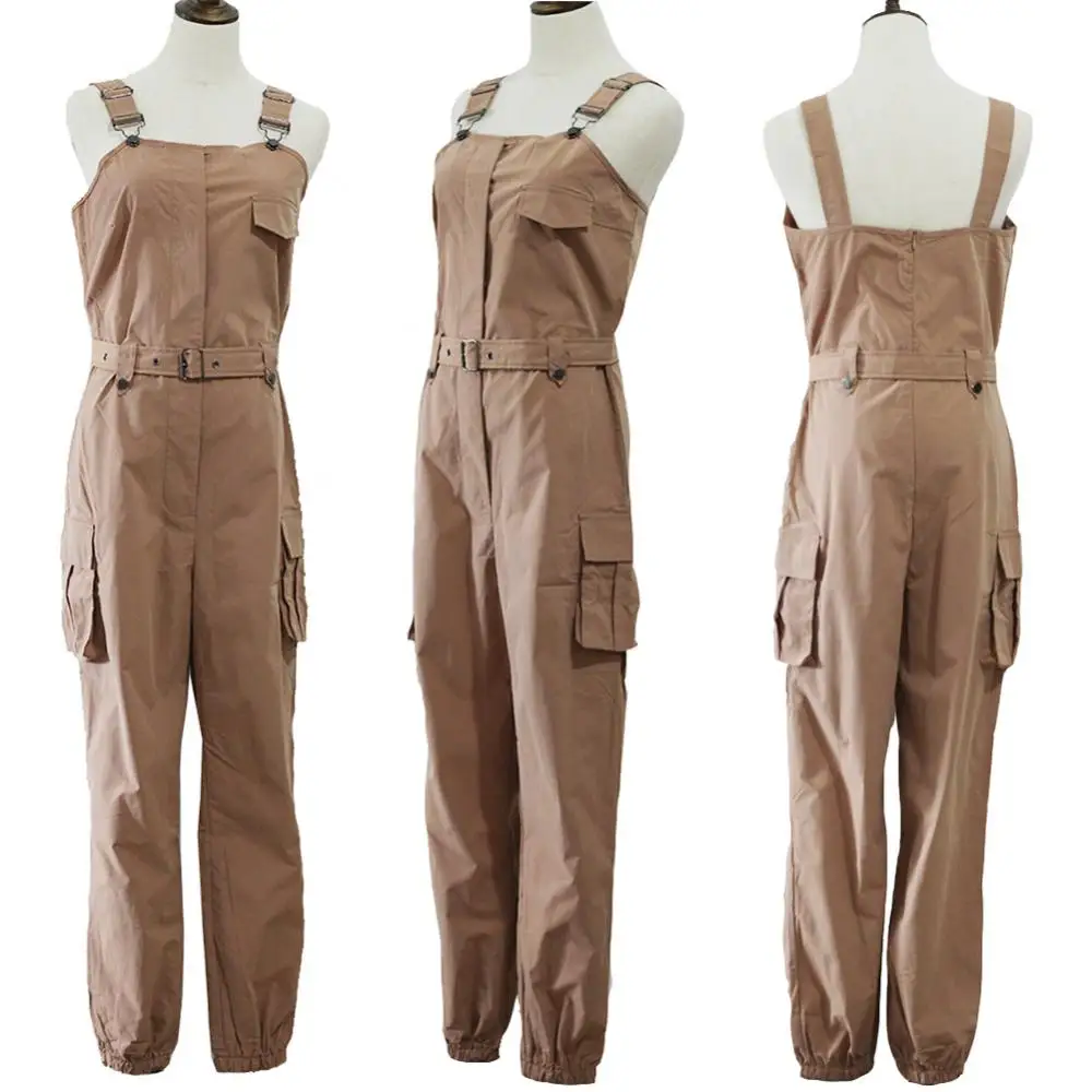 Pocket Women Fashion Sleeveless Jumpsuit Overall Pockets Blet Ankle Tied Long Pants
Pocket Women Fashion Sleeveless Jumpsuit Overall Pockets Blet Ankle Tied Long Pants