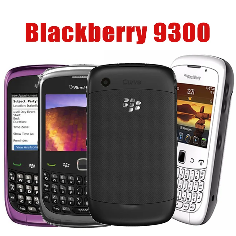 

Blackberry 9300 3G Mobile Phone 2.46'' TFT Display 2MP WIFI GPS Cell Phone BlackBerry OS Original Camera Unlocked Bar Smartphone