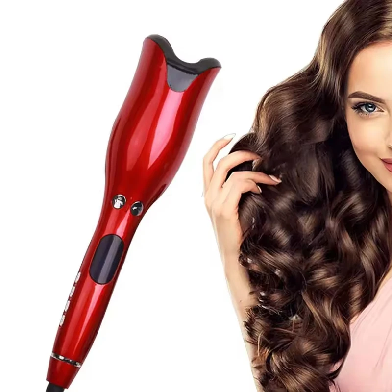 

Barrel Ceramic Ionic Big Wave Curler Automatic LCD Curling Iron with Triple Barrel Hair Waver Hair Curler