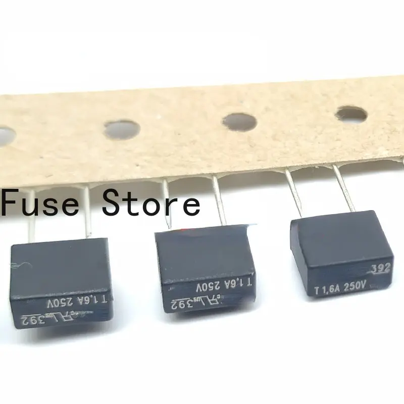 

10PCS 39211600000 Imported Square Fuse Tube TE5 392 T1.6A 250V Delay Slow Melting