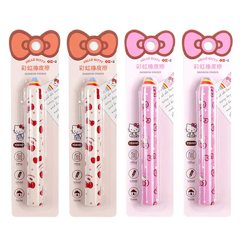 4pcs Hello kitty Rainbow Eraser Cute Super Cute Colorful Circle and Creative Anime Peripheral Eraser Stationery
4pcs Hello kitty Rainbow Eraser Cute Super Cute Colorful Circle and Creative Anime Peripheral Eraser Stationery