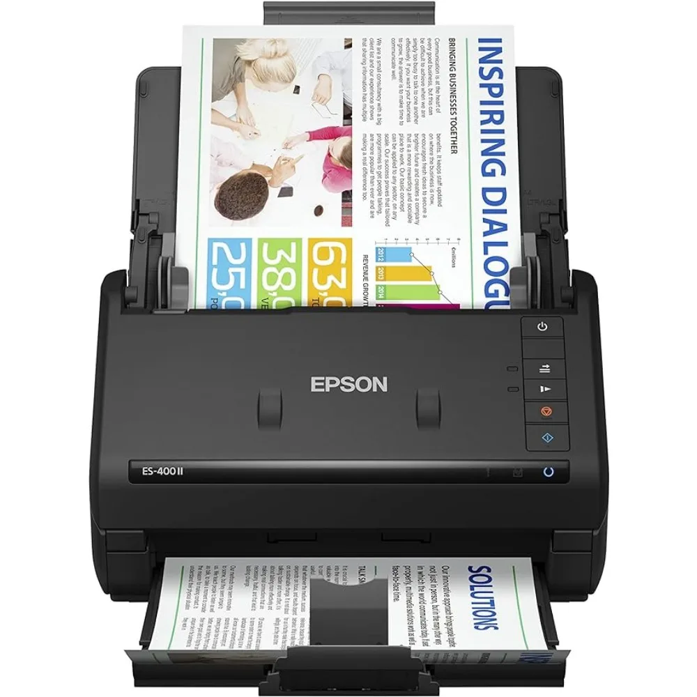 

Epson Workforce ES-400 II Color Duplex Desktop Document Scanner for PC and Mac, with Auto Document Feeder (ADF)