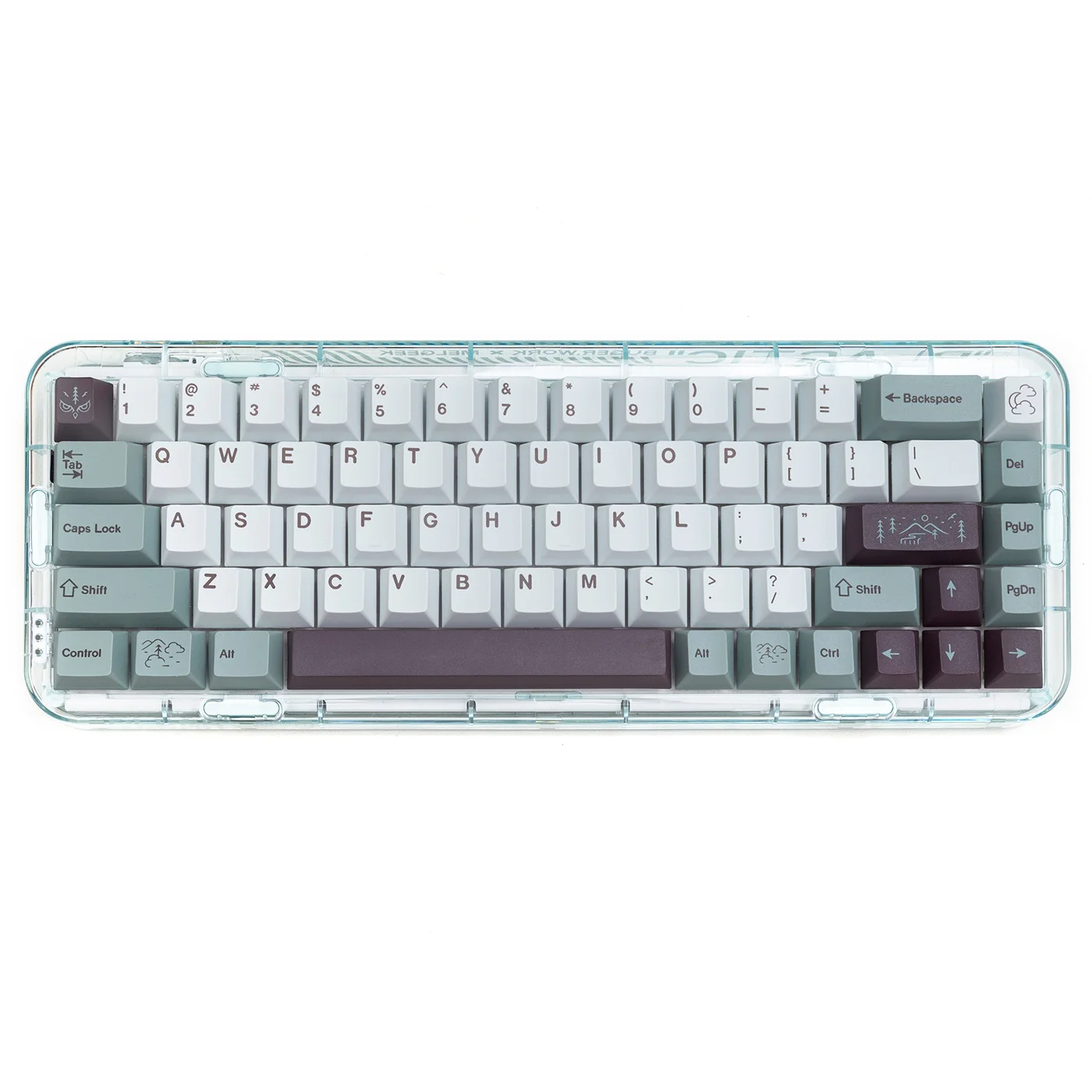 

GMK fog mechanical keyboard keycap chuckle factory height pbt thermal sublimation adaptation 68/87/84/980/104