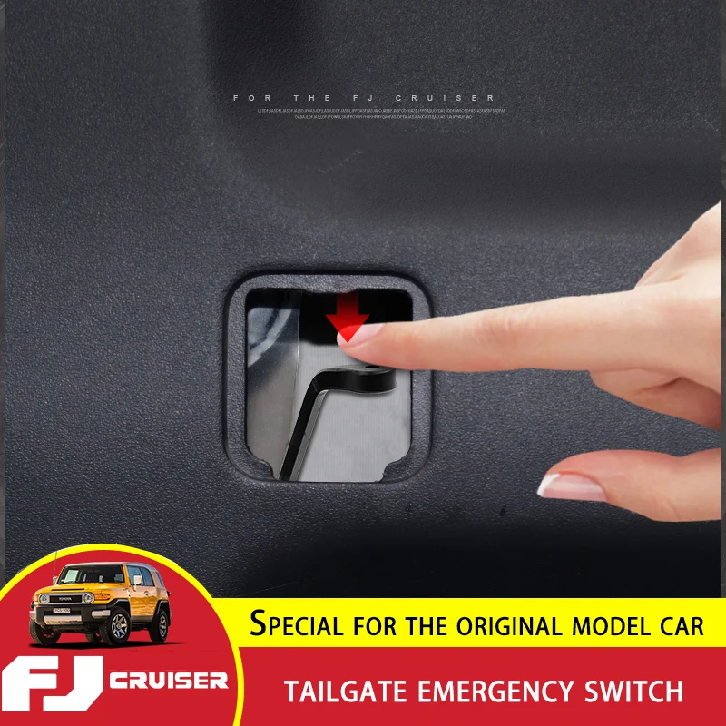For Toyota FJ Cruiser Tailgate Built-in Escape Switch Carbon Steel Tailgate Emergency Switch Interior Door Panels & Parts
For Toyota FJ Cruiser Tailgate Built-in Escape Switch Carbon Steel Tailgate Emergency Switch Interior Door Panels & Parts