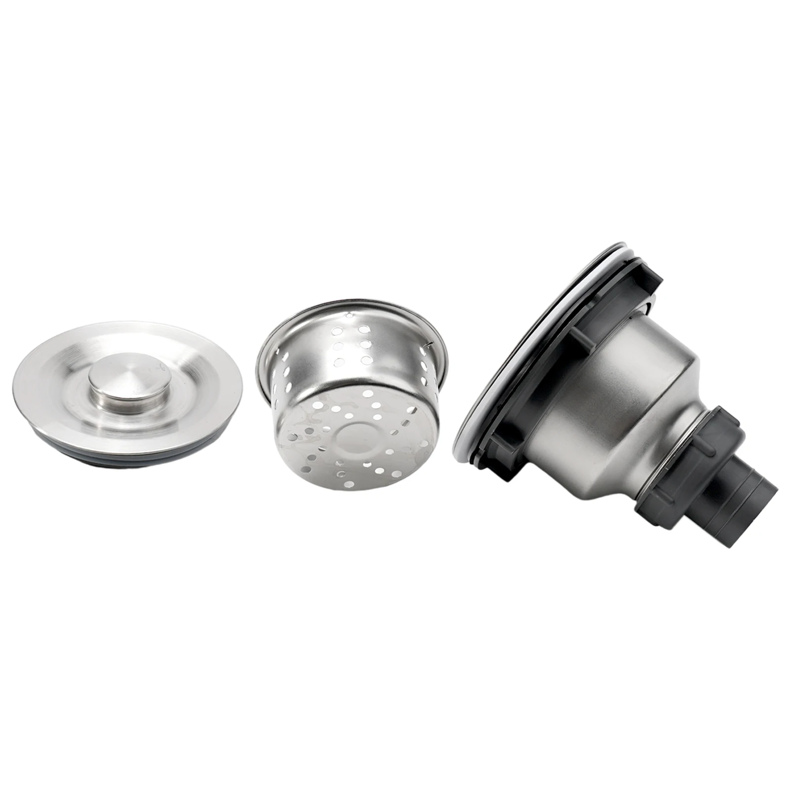 Sink Waste Strainer Catch Excess Food Particles with Stainless Steel Sink Waste Strainer Plug Drain Filter Basket
Sink Waste Strainer Catch Excess Food Particles with Stainless Steel Sink Waste Strainer Plug Drain Filter Basket