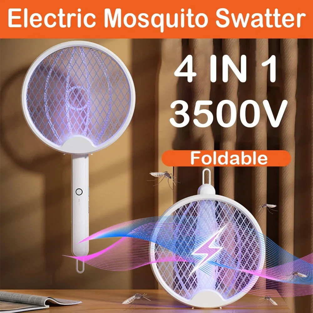

Hanging Electric Mosquito Killer Fly Swatter Trap Handheld Mosquito Repellent Lamp USB Charge Insect Light Pest Control Lamp