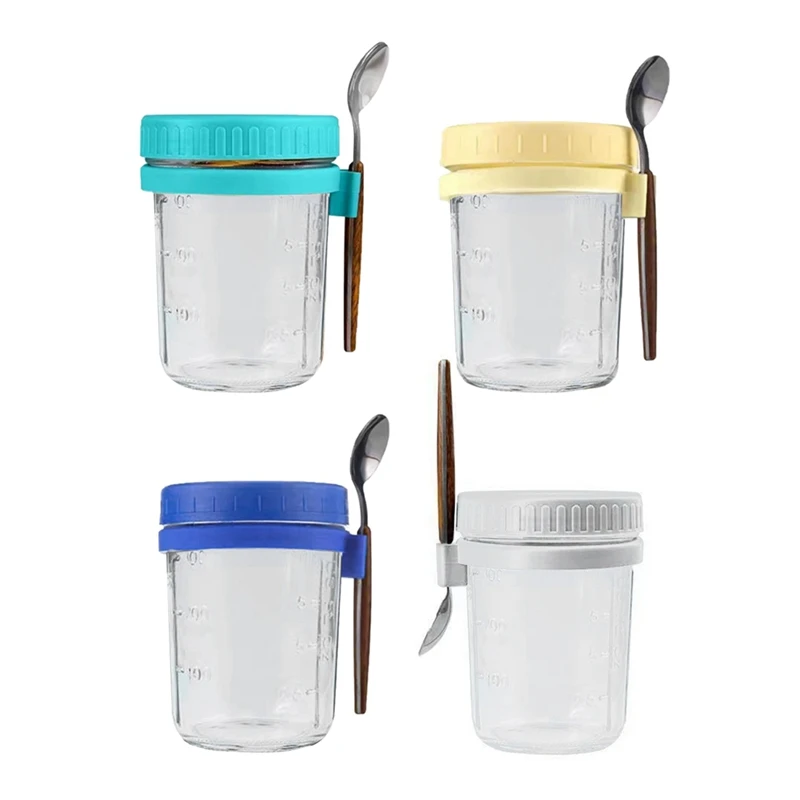 4Pcs Sealed Oat Jar With Lid And Spoon Is Suitable For Yogurt, Pudding And Cereal
4Pcs Sealed Oat Jar With Lid And Spoon Is Suitable For Yogurt, Pudding And Cereal