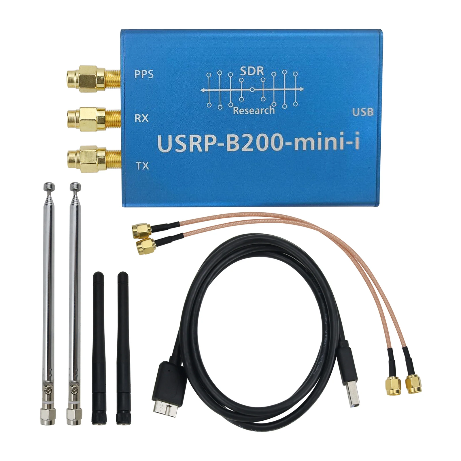 USRP B200mini-i Kit SDR программно определяемое радио 70 МГц-6 ГГц поддерживает полнодуплексную связь для радиостанций
USRP B200mini-i Kit SDR программно определяемое радио 70 МГц-6 ГГц поддерживает полнодуплексную связь для радиостанций