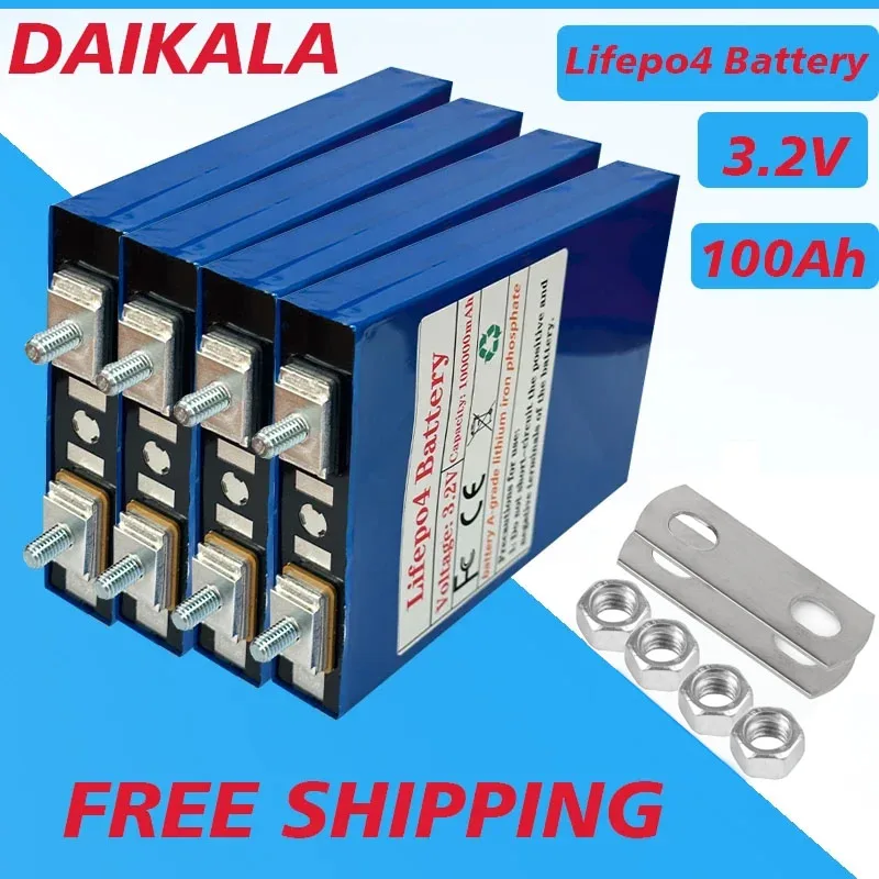 3.2V100AH Lifepo4 Lithium Iron Phosphate BatteryPack DIY12V24V36V48V Electric Vehicle Solar Storage System Battery Free Shipping
3.2V100AH Lifepo4 Lithium Iron Phosphate BatteryPack DIY12V24V36V48V Electric Vehicle Solar Storage System Battery Free Shipping