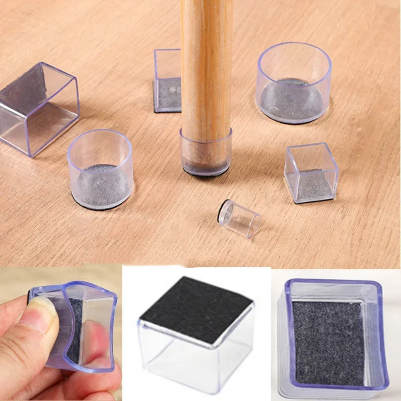 Rubber Chair Leg Caps Felt bottom Table Feet Pads transparent Round Floor Protectors Non-slip Silent Furniture Legs Cap
Rubber Chair Leg Caps Felt bottom Table Feet Pads transparent Round Floor Protectors Non-slip Silent Furniture Legs Cap