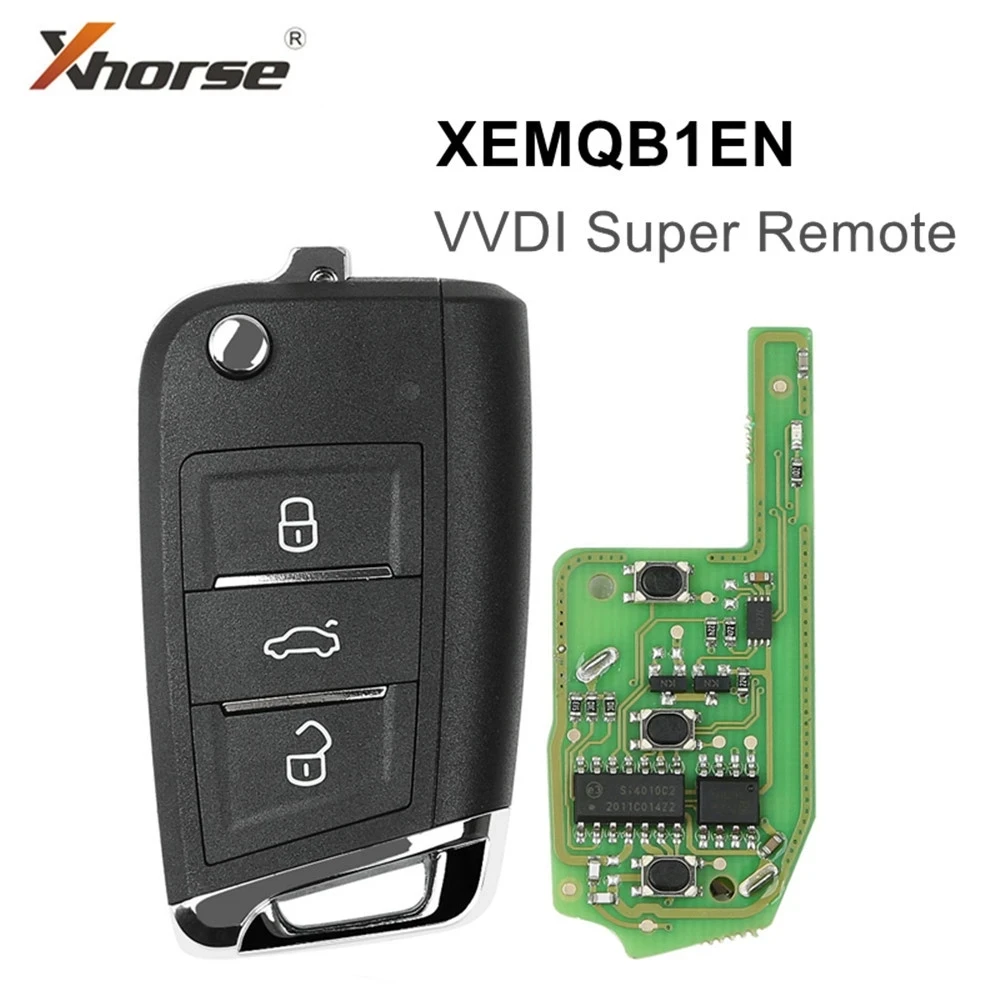 Супер удаленный ключ XHORSE XEMQB1EN, модель MQB, 3 кнопки, встроенный супер чип, английская версия для VVDI Mini Key Tool/VVDI2, 5 шт./партия
Супер удаленный ключ XHORSE XEMQB1EN, модель MQB, 3 кнопки, встроенный супер чип, английская версия для VVDI Mini Key Tool/VVDI2, 5 шт./партия