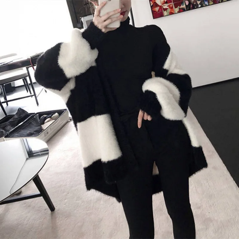 2023 Autumn Winter New Korean Loose Outer Wear FashioN Outerwear Sweater Fashion Oversized Knitted Cardigan Coat for Women
2023 Autumn Winter New Korean Loose Outer Wear FashioN Outerwear Sweater Fashion Oversized Knitted Cardigan Coat for Women