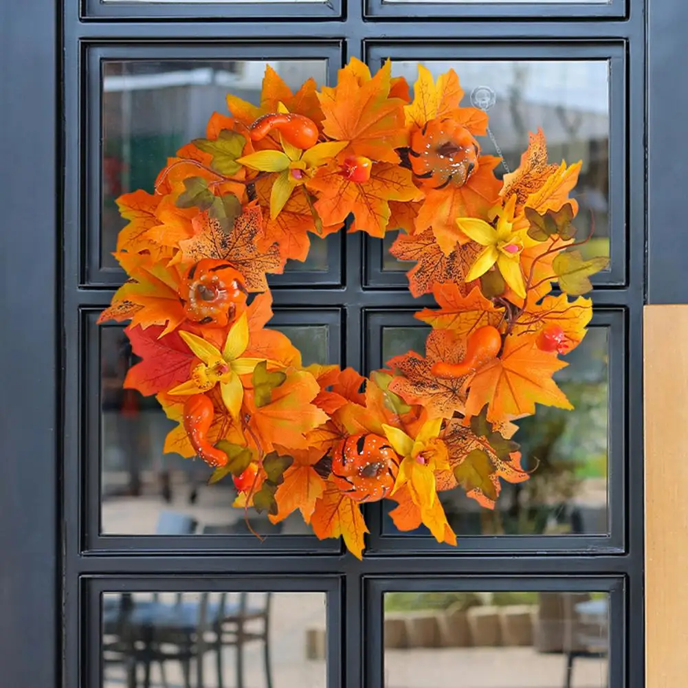 Artificial Autumn Wreath Realistic Autumn Garland Harvest Festival Supplies Realistic Maple Pumpkin Wreath Autumn Faux Garland
Artificial Autumn Wreath Realistic Autumn Garland Harvest Festival Supplies Realistic Maple Pumpkin Wreath Autumn Faux Garland