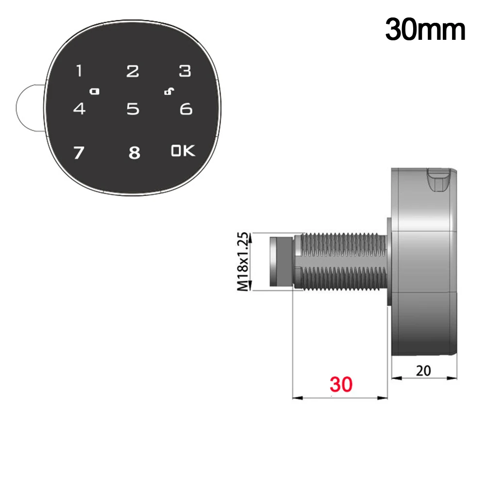 

Touch Screen Digital Electronic Password Coded Lock For Cabinet Mailbox File Cabinet Tongue Locks Hardware Home Improvement