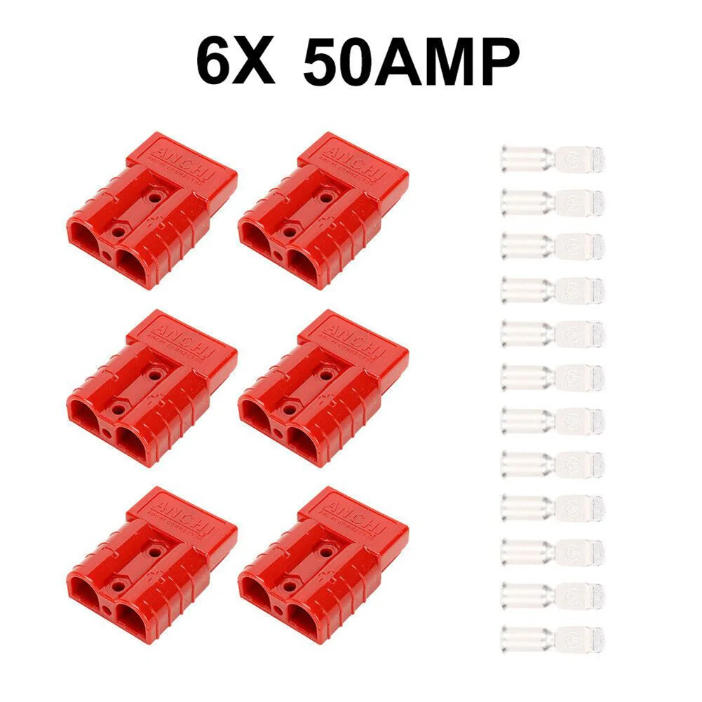 4/6pcs 50AMP Quick Plug Connectors Electrical Equipment Replacement Parts For Solar Panels Dual Battery Systems Caravans 4WDs
4/6pcs 50AMP Quick Plug Connectors Electrical Equipment Replacement Parts For Solar Panels Dual Battery Systems Caravans 4WDs