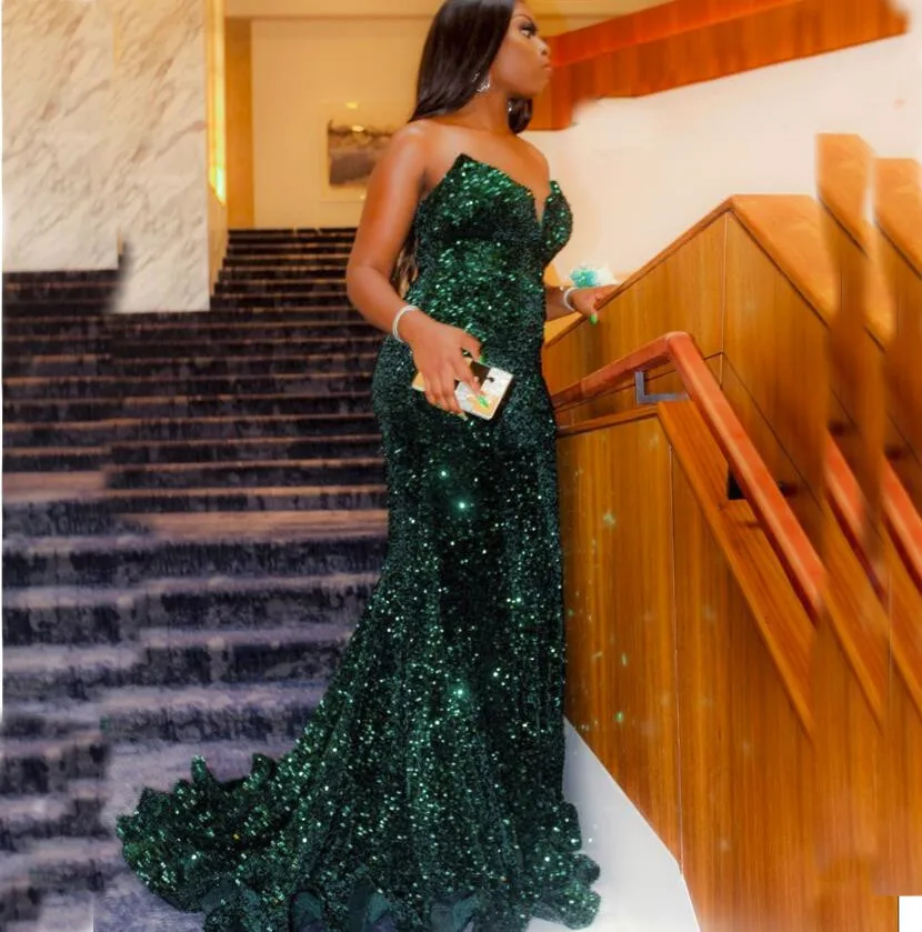 Sparkly Green Evening Dresses Mermaid Charming Long Prom Gowns 2022 Sweetheart Neck Party Graduation Dress
Sparkly Green Evening Dresses Mermaid Charming Long Prom Gowns 2022 Sweetheart Neck Party Graduation Dress